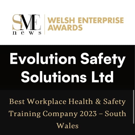 Evolution Safety Solutions Triumphs as the Best Workplace Health & Safety Training Company in South Wales at the Welsh Enterprise Awards 2023