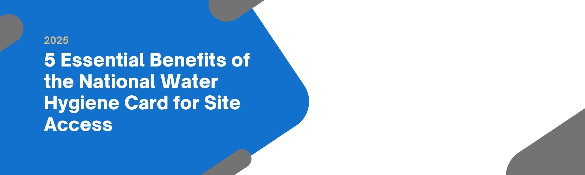 The Importance of the National Water Hygiene Card for Site Work