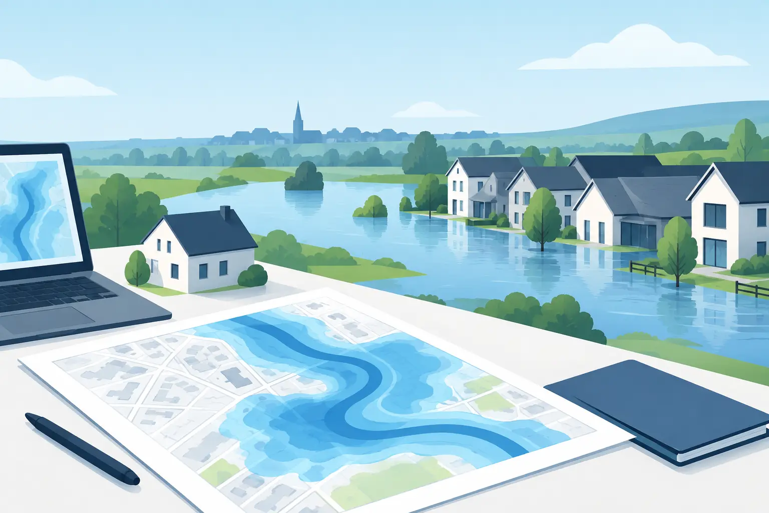 Flood Risk Assessment Example for UK Developments
